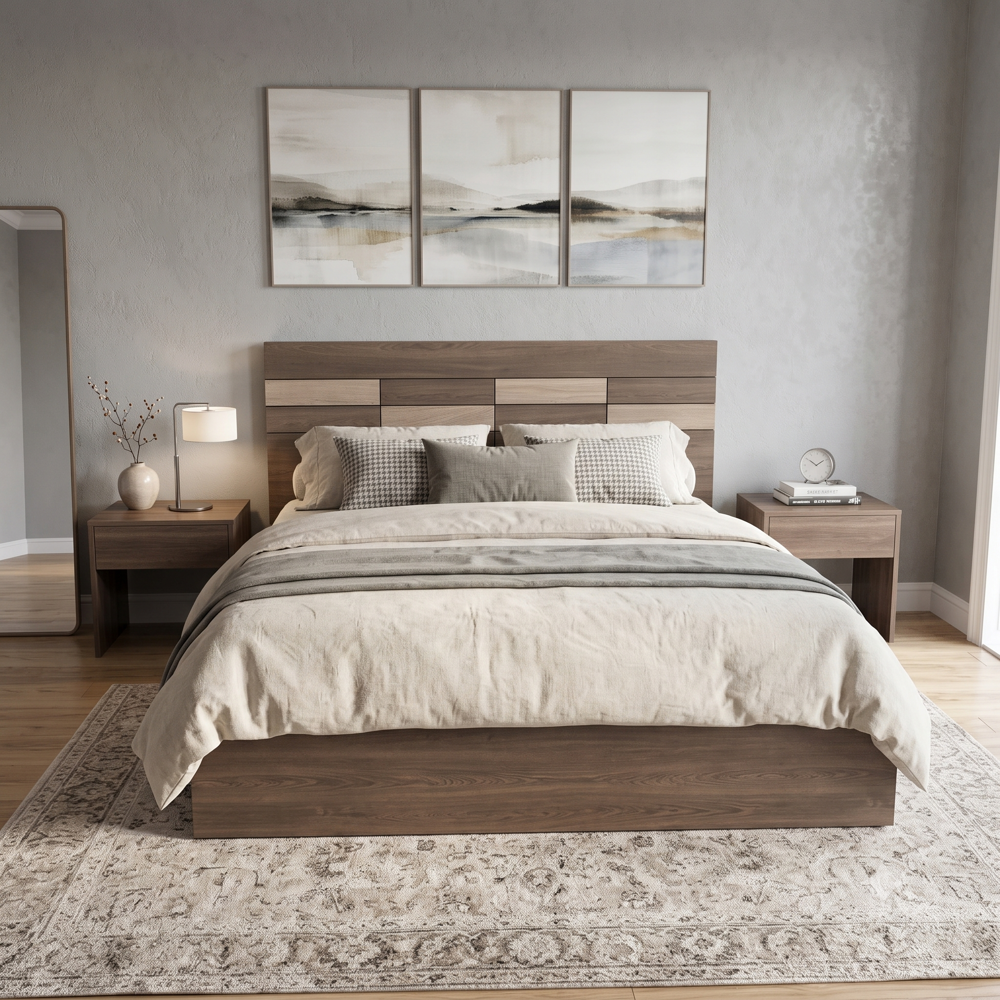 Giường MDF loại 1 1m6 - Ảnh 2