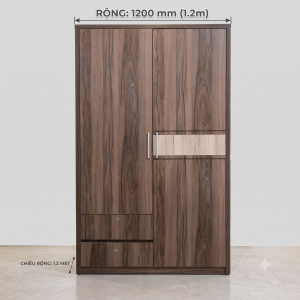TỦ QUẦN ÁO GỖ MDF 1M2 HIỆN ĐẠI – NHỎ GỌN, TIỆN ÍCH & TÙY BIẾN THEO YÊU CẦU - Ảnh 4