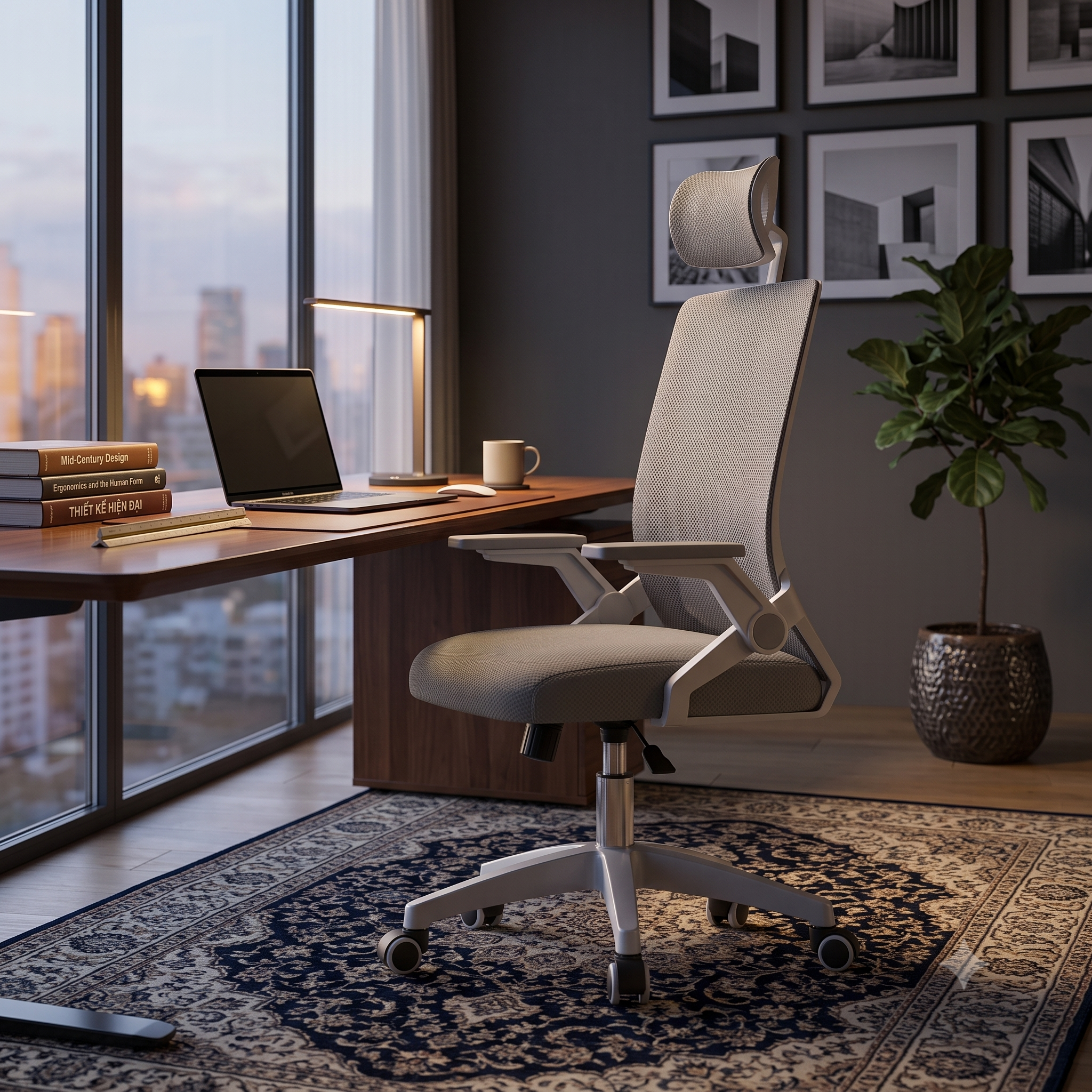 Ghế Công Thái Học Ergonomic Cao Cấp – Thiết Kế Hiện Đại, Bảo Vệ Cột Sống Toàn Diện - Ảnh 4