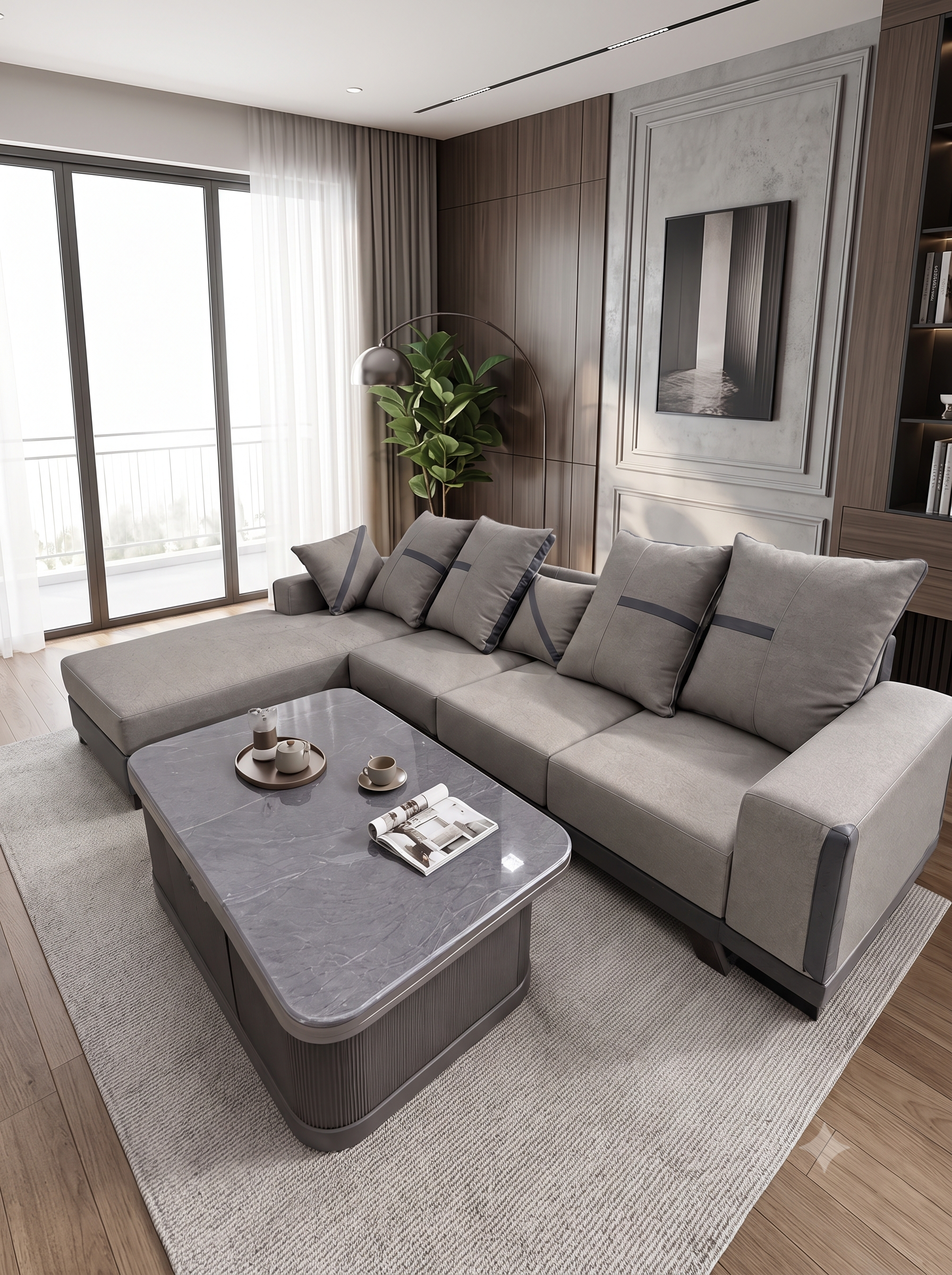 SOFA GÓC CHỮ L DA CAO CẤP – PHONG CÁCH HIỆN ĐẠI ĐẲNG CẤP - Ảnh 2