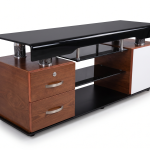 KỆ TIVI KÍNH CONG HIỆN ĐẠI 1M4 – GỖ MDF VÂN GỖ SANG TRỌNG  TIỆN ÍCH