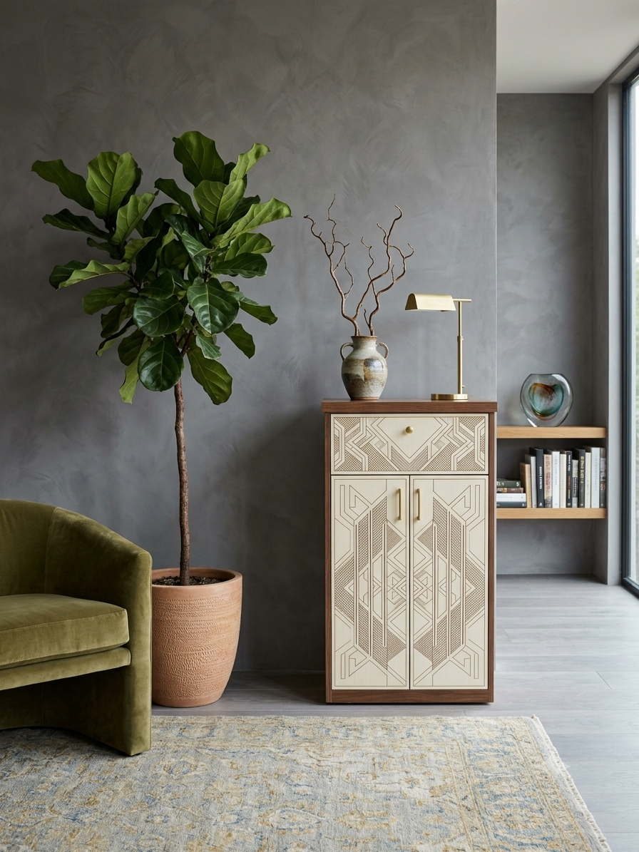 Tủ Giày Gỗ MDF Cao Cấp 2 Cánh Mở (Chiều Cao 120cm) - Sang Trọng & Tiện Nghi - Ảnh 5