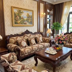 BỘ SOFA GỖ CỔ ĐIỂN HOÀNG GIA CAO CẤP – ĐỈNH CAO SỰ SANG TRỌNG VÀ ĐẲNG CẤP CHO PHÒNG KHÁCH - Ảnh 5