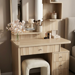 Bàn Trang Điểm Gỗ Công Nghiệp MDF 1m - Thiết Kế Hiện Đại, Tiện Nghi - Ảnh 2