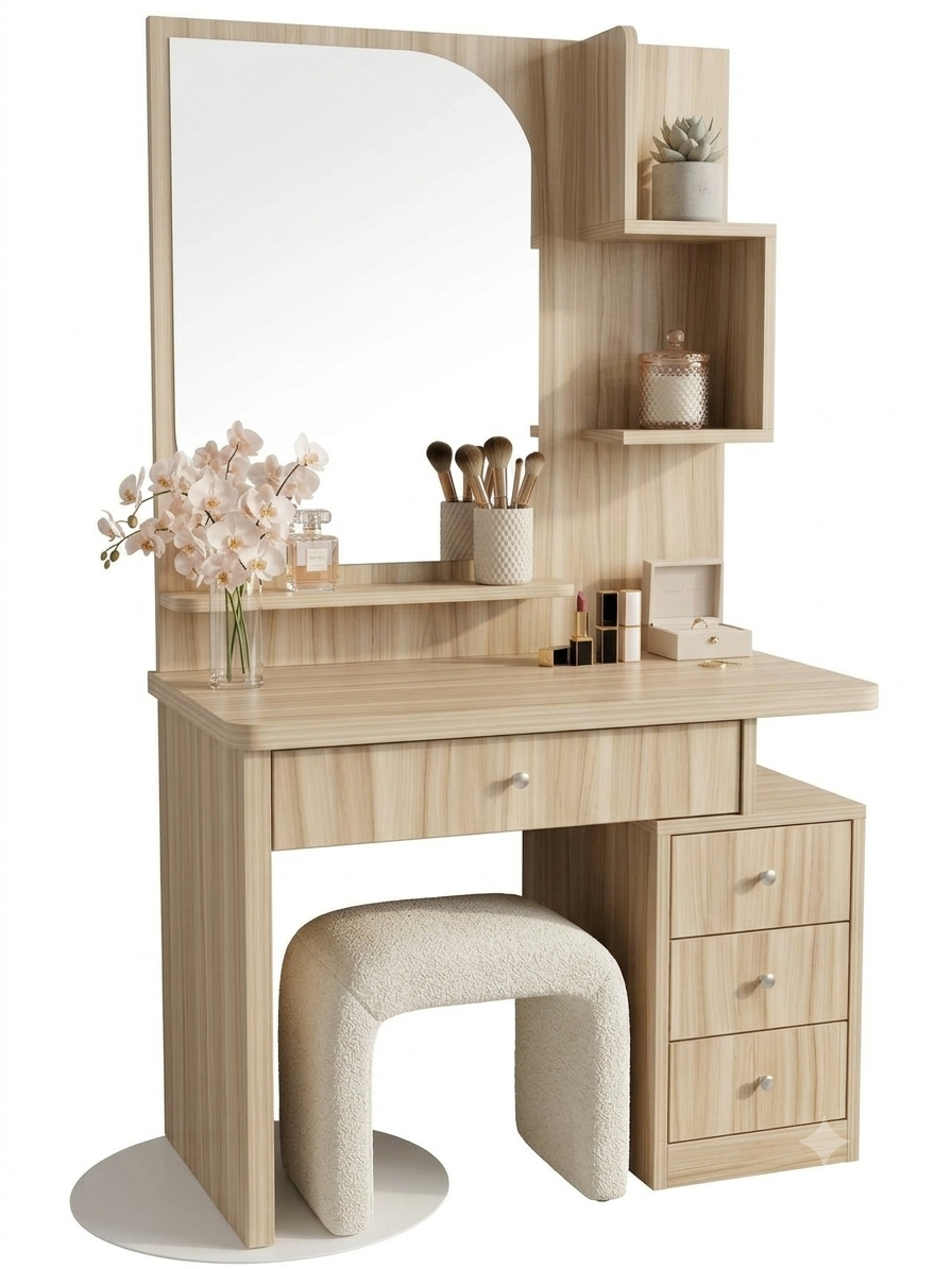 Bàn Trang Điểm Gỗ Công Nghiệp MDF 1m - Thiết Kế Hiện Đại, Tiện Nghi