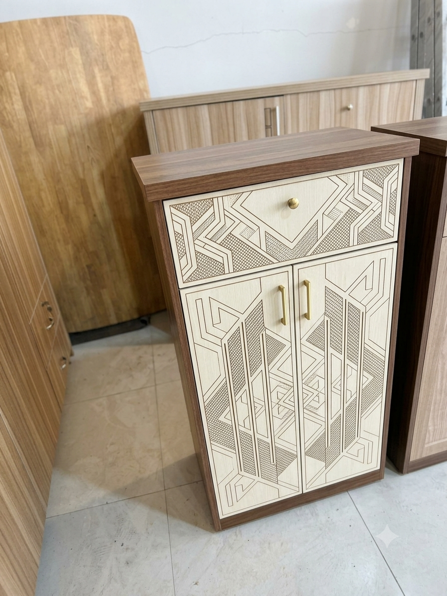 Tủ Giày Gỗ MDF Cao Cấp 2 Cánh Mở (Chiều Cao 120cm) - Sang Trọng & Tiện Nghi - Ảnh 6