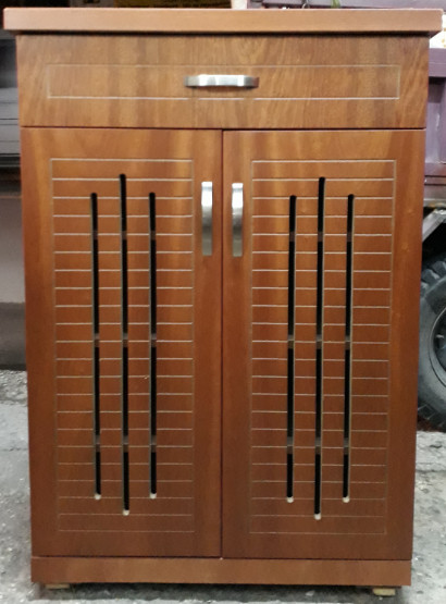 Tủ Giày Gỗ MDF Cao Cấp 2 Cánh Mở (Chiều Cao 120cm) - Sang Trọng & Tiện Nghi - Ảnh 2